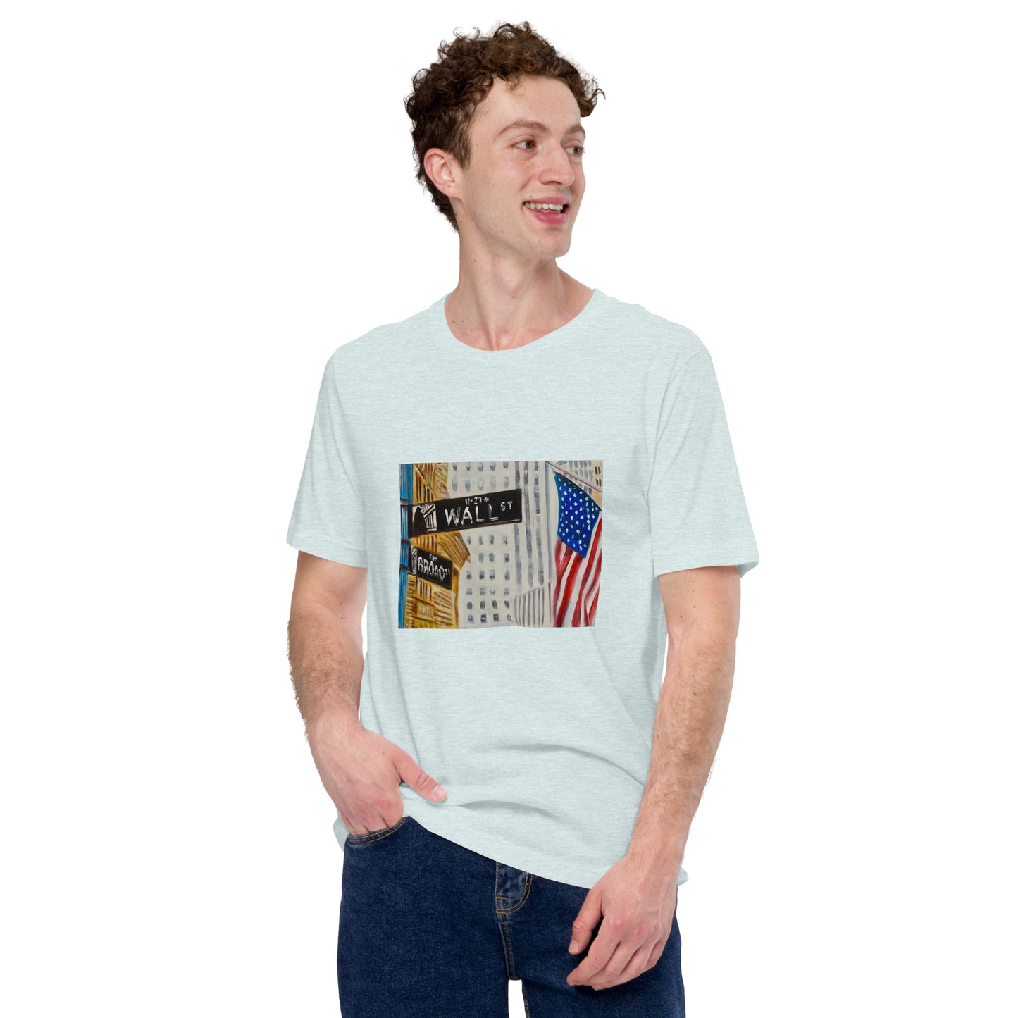 Wall Street New York Unisex-Kurzarm-T-Shirt