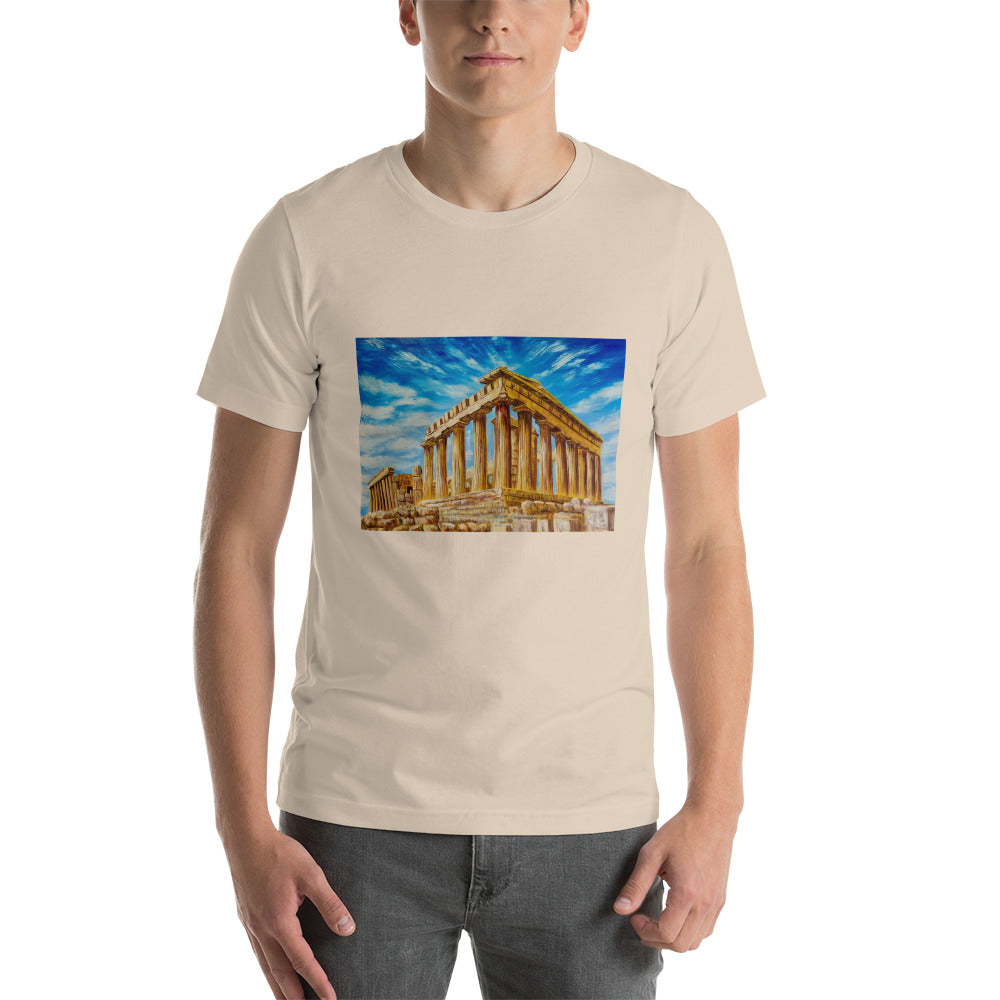 Das Parthenon Athen Unisex-Kurzarm-T-Shirt