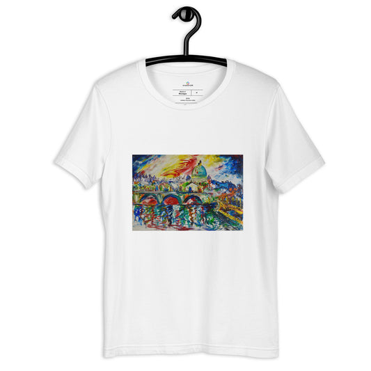 抽象柏林中性短袖 T 恤
