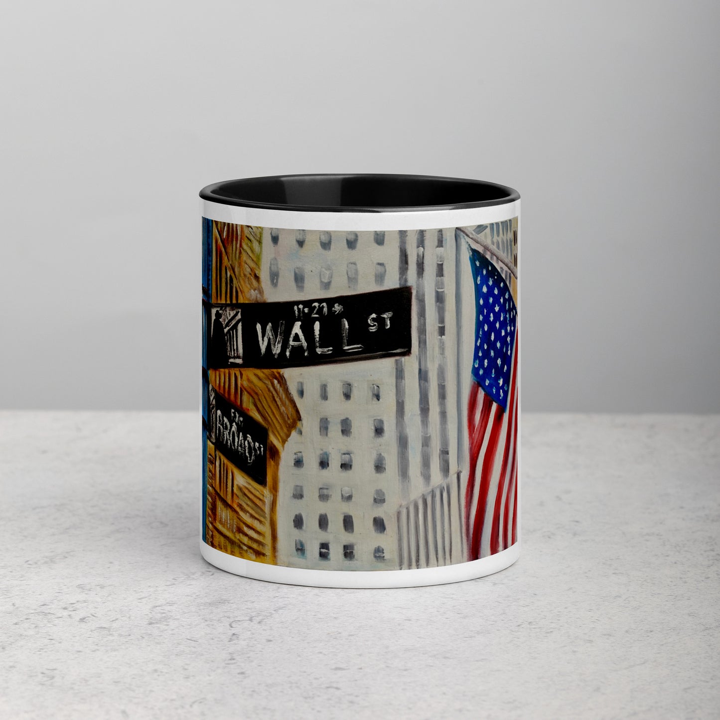 Wall Street New York Inside Color Mug