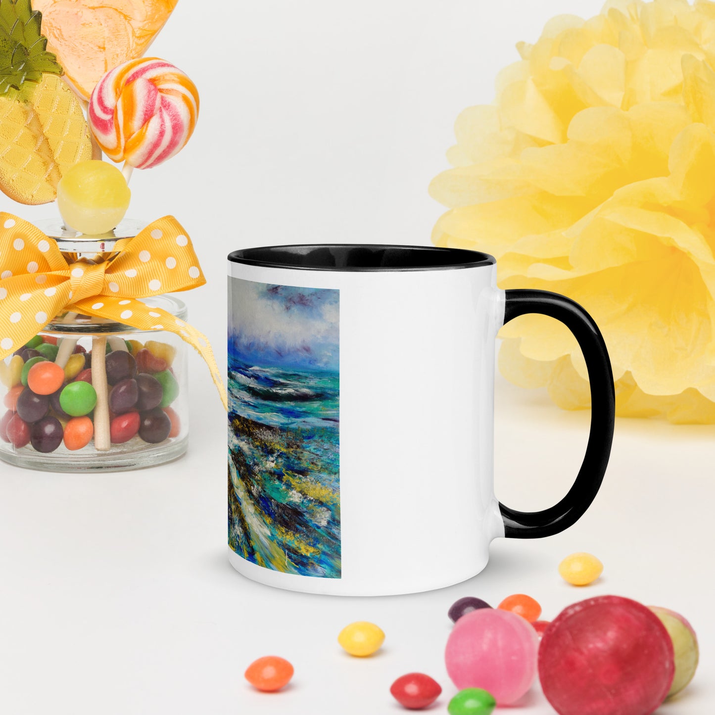 Abstract ocean interior color Mug
