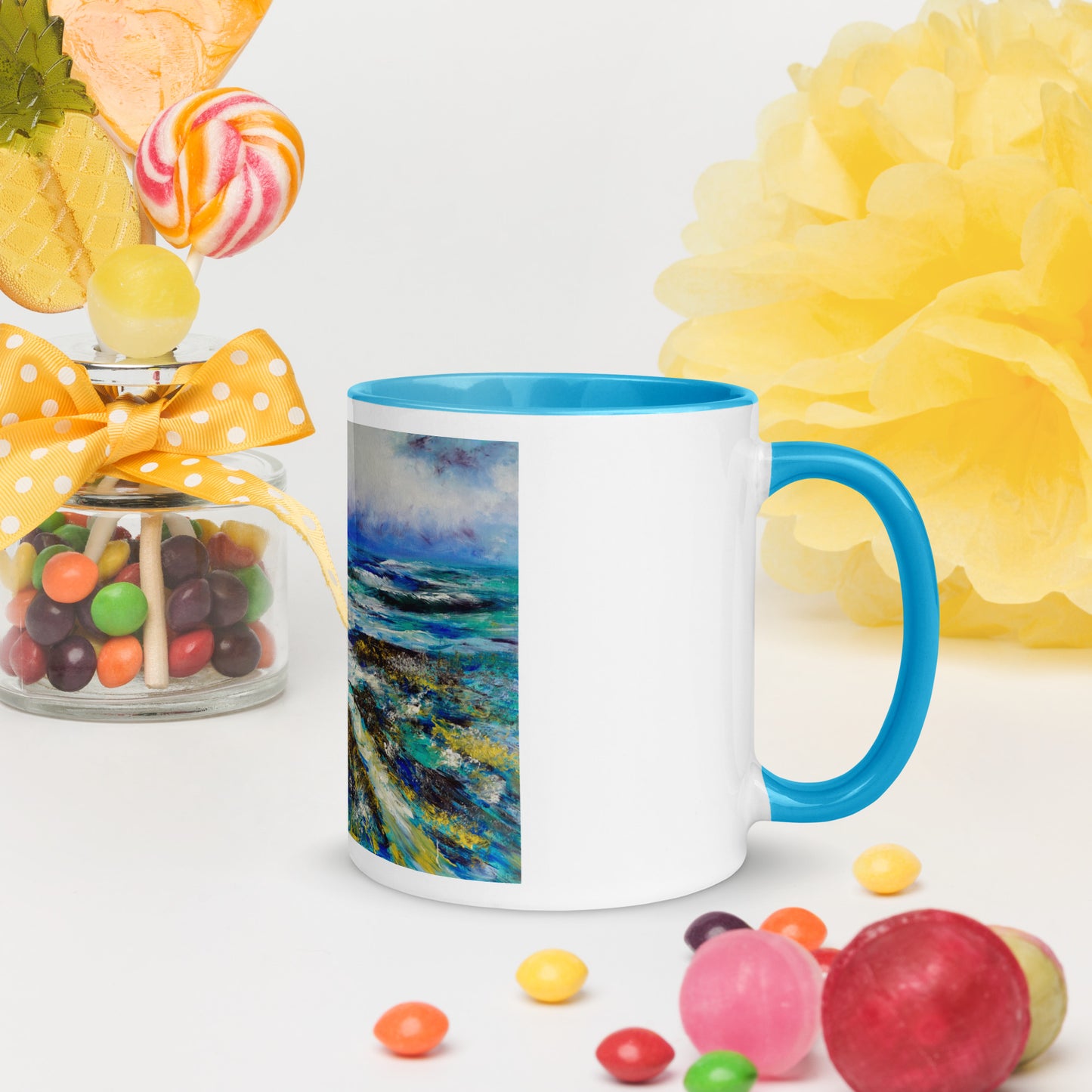 Abstract ocean interior color Mug